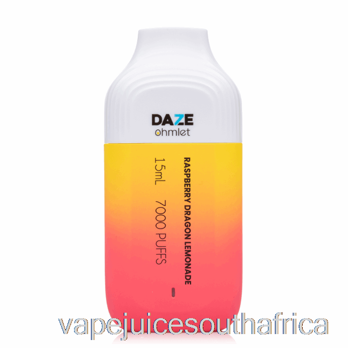 Vape Juice South Africa 7 Daze Ohmlet 7000 Disposable Raspberry Dragon Lemonade